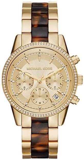 michael kors damenuhr mk6322|Women's Michael Kors Ritz Tortise Chronograph .